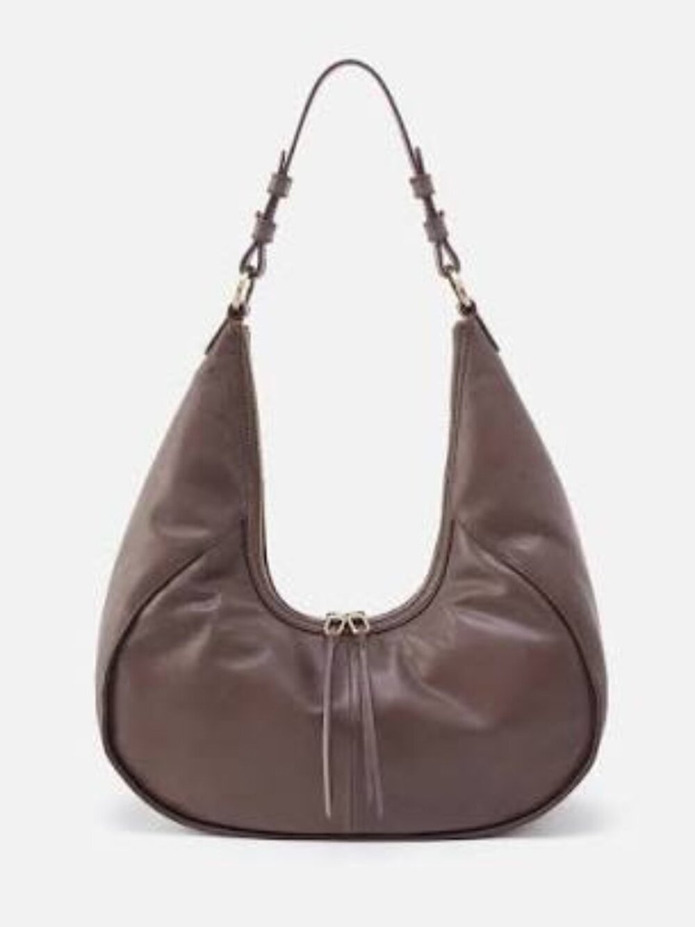 Hobo BELLAMY Crescent Shaped Leather Shoulder Bag